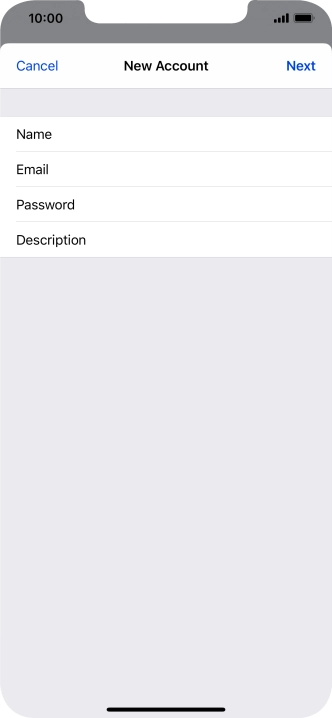 Press Description and key in the required name.