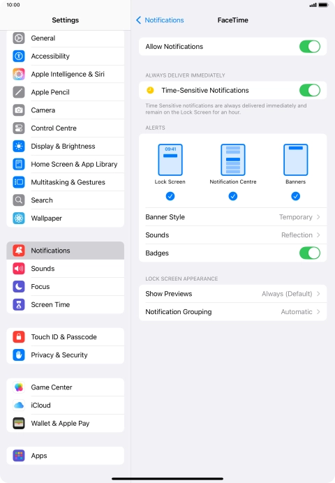 Press the indicator next to Press the indicator next to