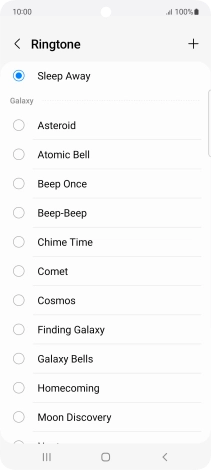 Press the Home key to return to the home screen.