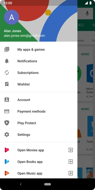 Press My apps & games.
