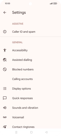 Press Calling accounts.