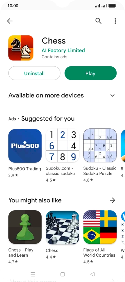 Press the Home key to return to the home screen.