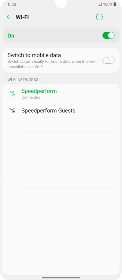Slide your finger upwards starting from the bottom of the screen to return to the home screen.