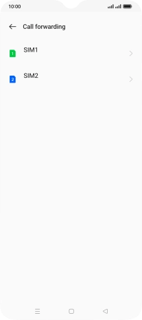 Press the name of the SIM.