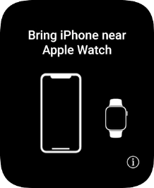Place your Apple Watch next to your phone.