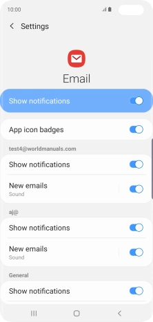 Press the indicator next to Press the indicator next to