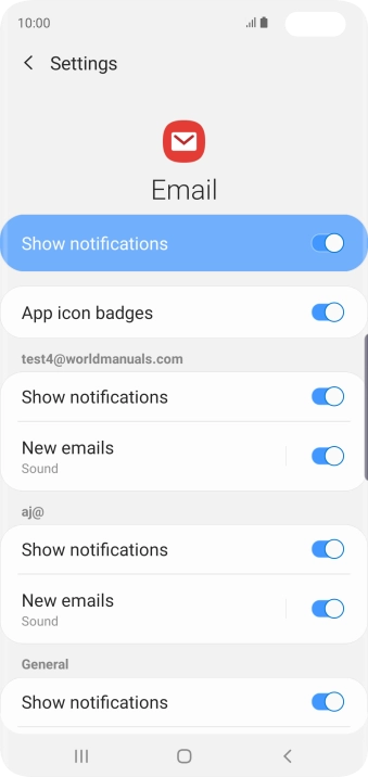 Press the indicator next to Press the indicator next to