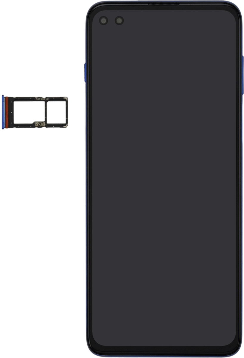 Turn your SIM as illustrated next to the SIM holder and place it in the SIM holder.