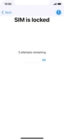 If your SIM is locked, key in your PIN and press OK.
