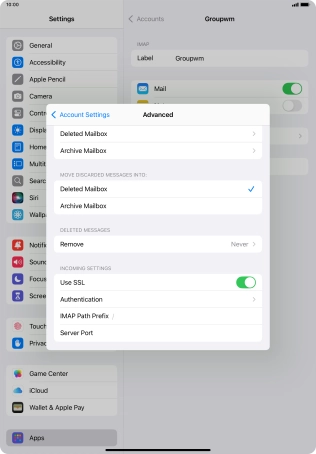 Press Authentication.