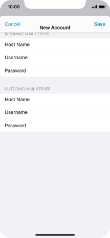 Press Save. Your email account has now been set up. To select more settings for incoming and outgoing server, proceed with the following steps.