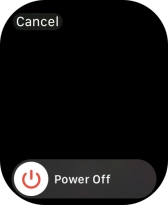 Press and drag the power off icon right.