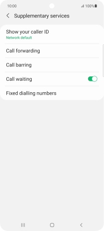 Press Call forwarding.