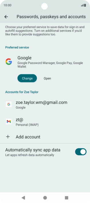 Press the Home key to return to the home screen.