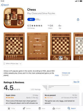 Press GET and follow the instructions on the screen to install the app.