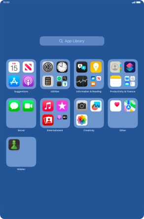 Press and hold the required app.