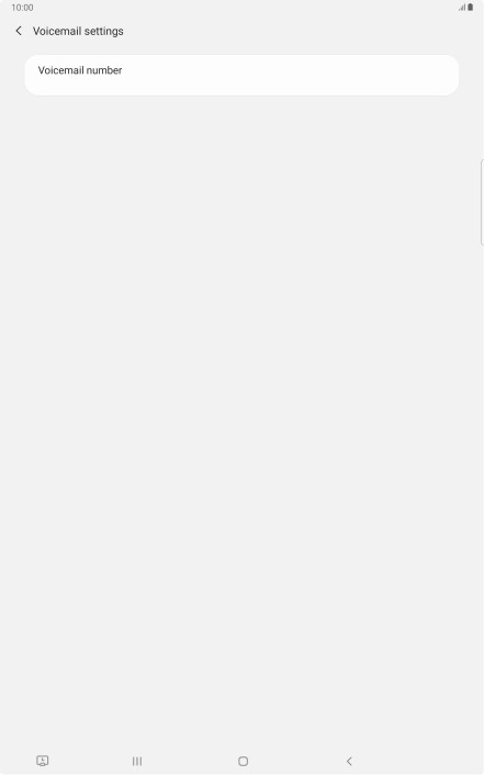 Press Voicemail number.