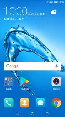 Slide your finger downwards starting from the top of the screen.