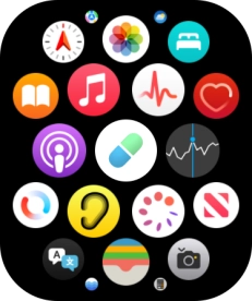 Press the music player icon. Press the music player icon.