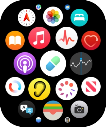 Press the music player icon. Press the music player icon.
