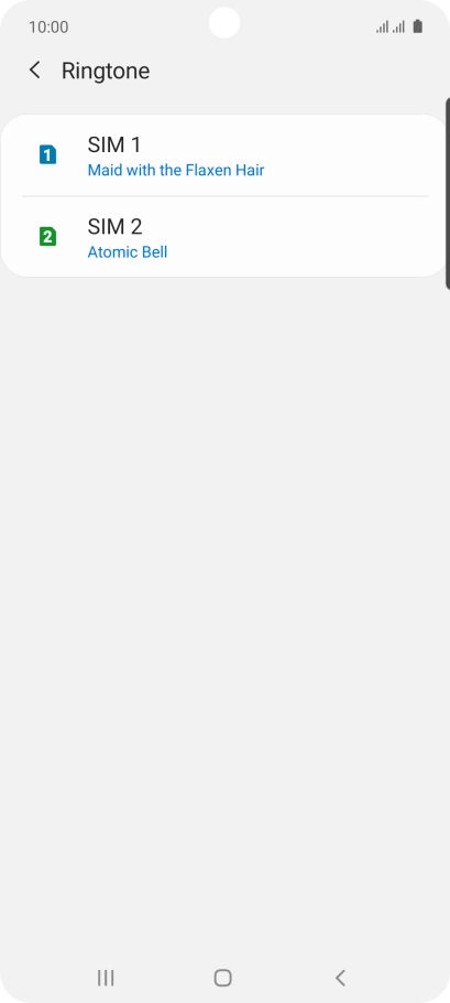Press the Home key to return to the home screen.