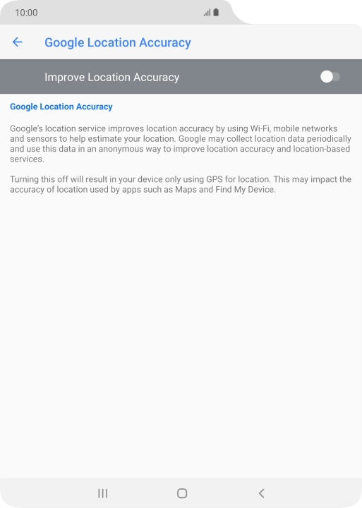 If you press the indicator next to 