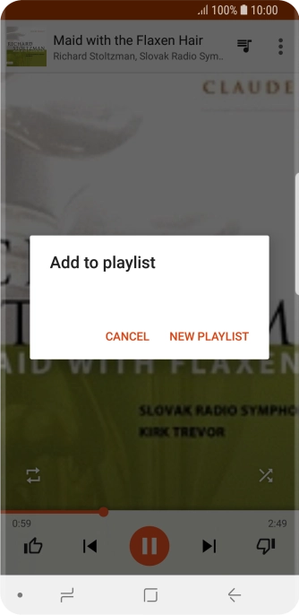 Press NEW PLAYLIST.