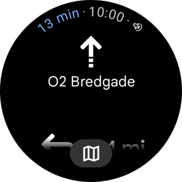 Follow the instructions on the screen to navigate to the selected destination. Follow the instructions on the screen to navigate to the selected destination.