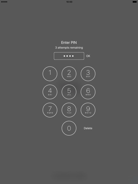 Key in your PIN and press OK.