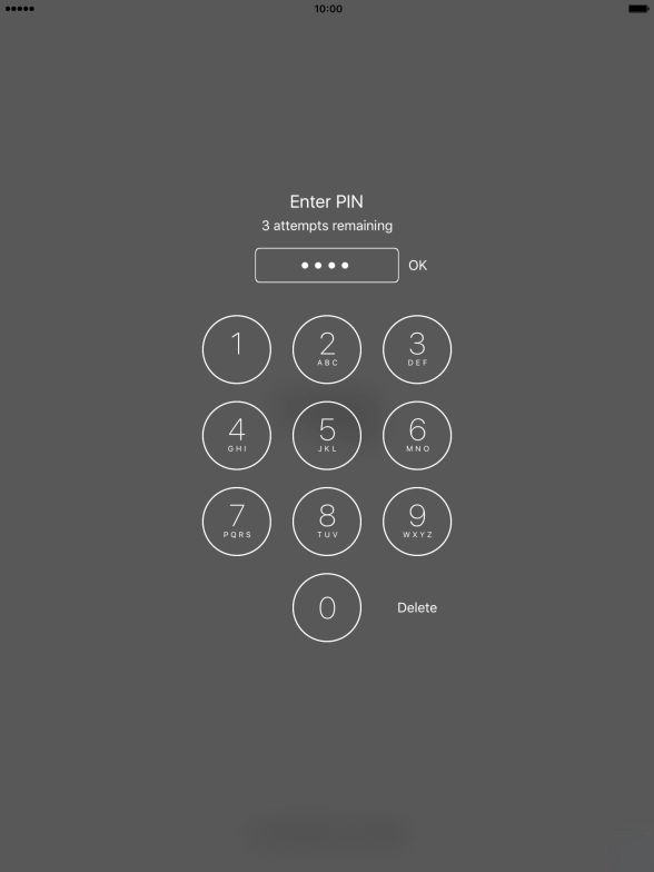 Key in your PIN and press OK.