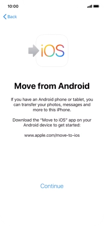 To transfer content to your phone, you need to install the app 