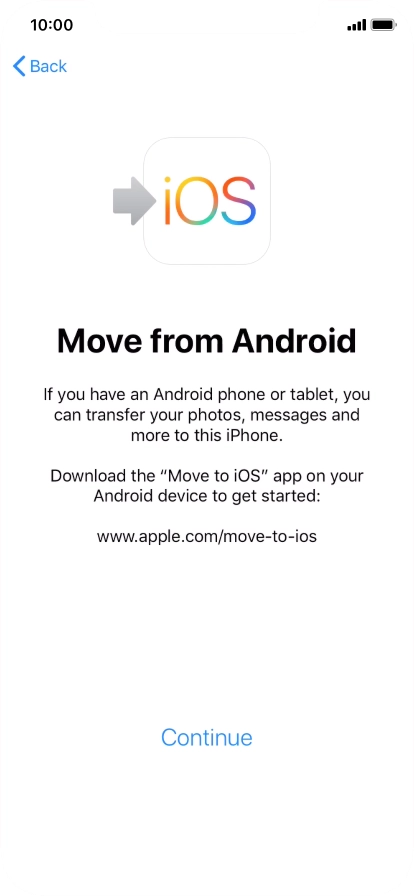 To transfer content to your phone, you need to install the app 