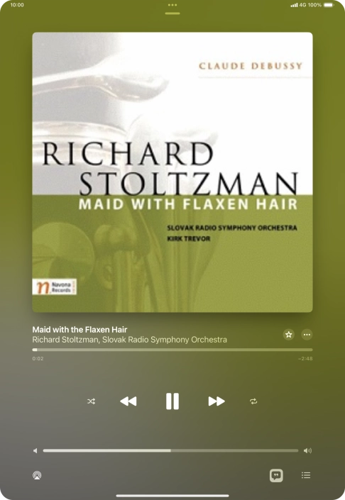 Press arrow right to go to the next audio file.