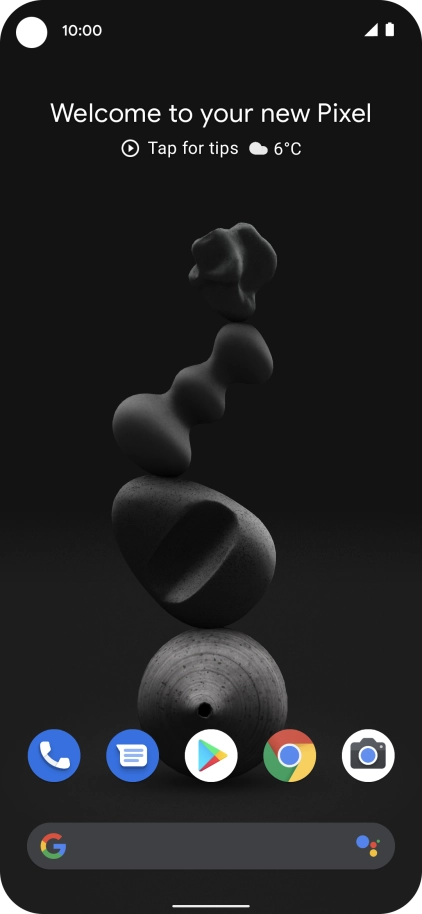 Slide your finger downwards starting from the top of the screen.