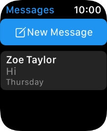 Press the required text message. Press the required text message.