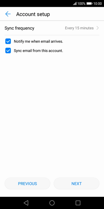 Press Sync frequency.