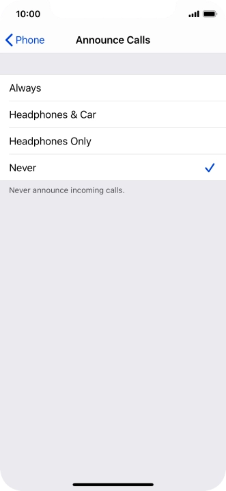 Press Always to turn on the function when silent mode is turned off.