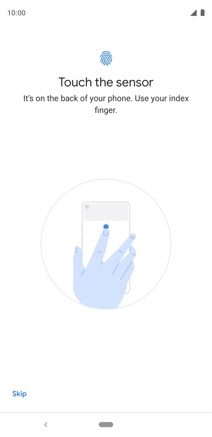 Follow the instructions on the screen to add your fingerprint.