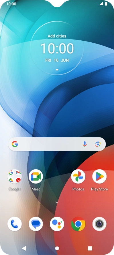Slide two fingers downwards starting from the top of the screen.
