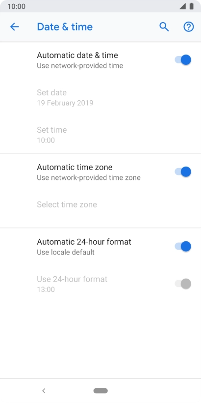Press the Home key to return to the home screen.