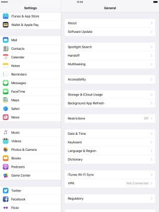Press iTunes & App Store.