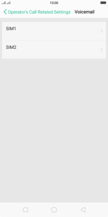 Press the required SIM.