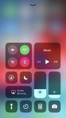 Hard press and hold the required function until a pop-up menu is displayed.