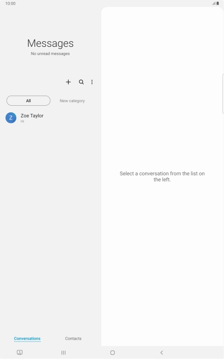 Press the new message icon.