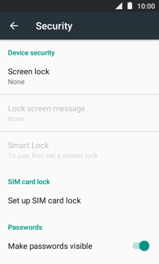 Press the Home key to return to the home screen.