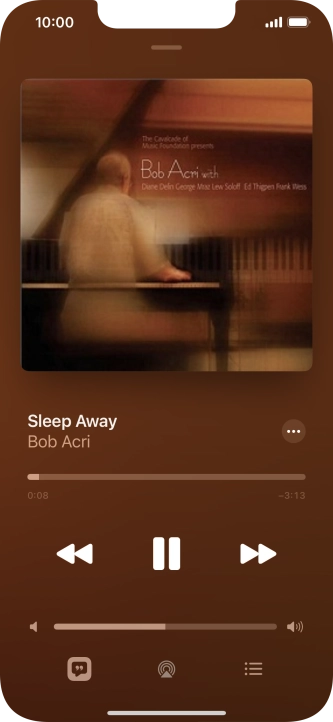 Press arrow right to go to the next audio file.