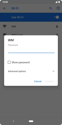 Press the field below 