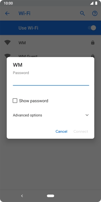 Press the field below 
