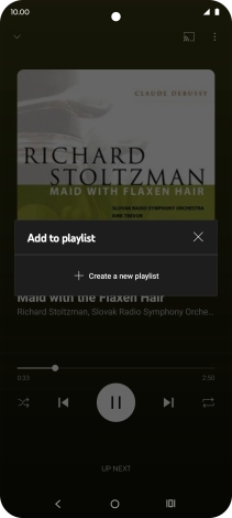 Press Create a new playlist.