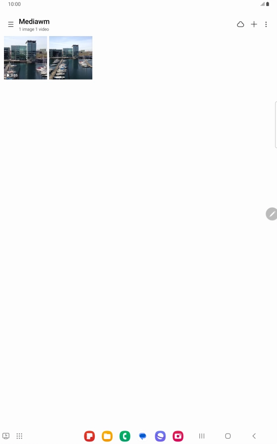 Press and hold any picture or video clip.
